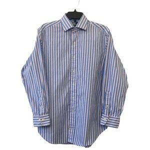 Polo Ralph Lauren Men's Dress Shirt 16 1/2  32/33 Regent Classic Fit Stripes